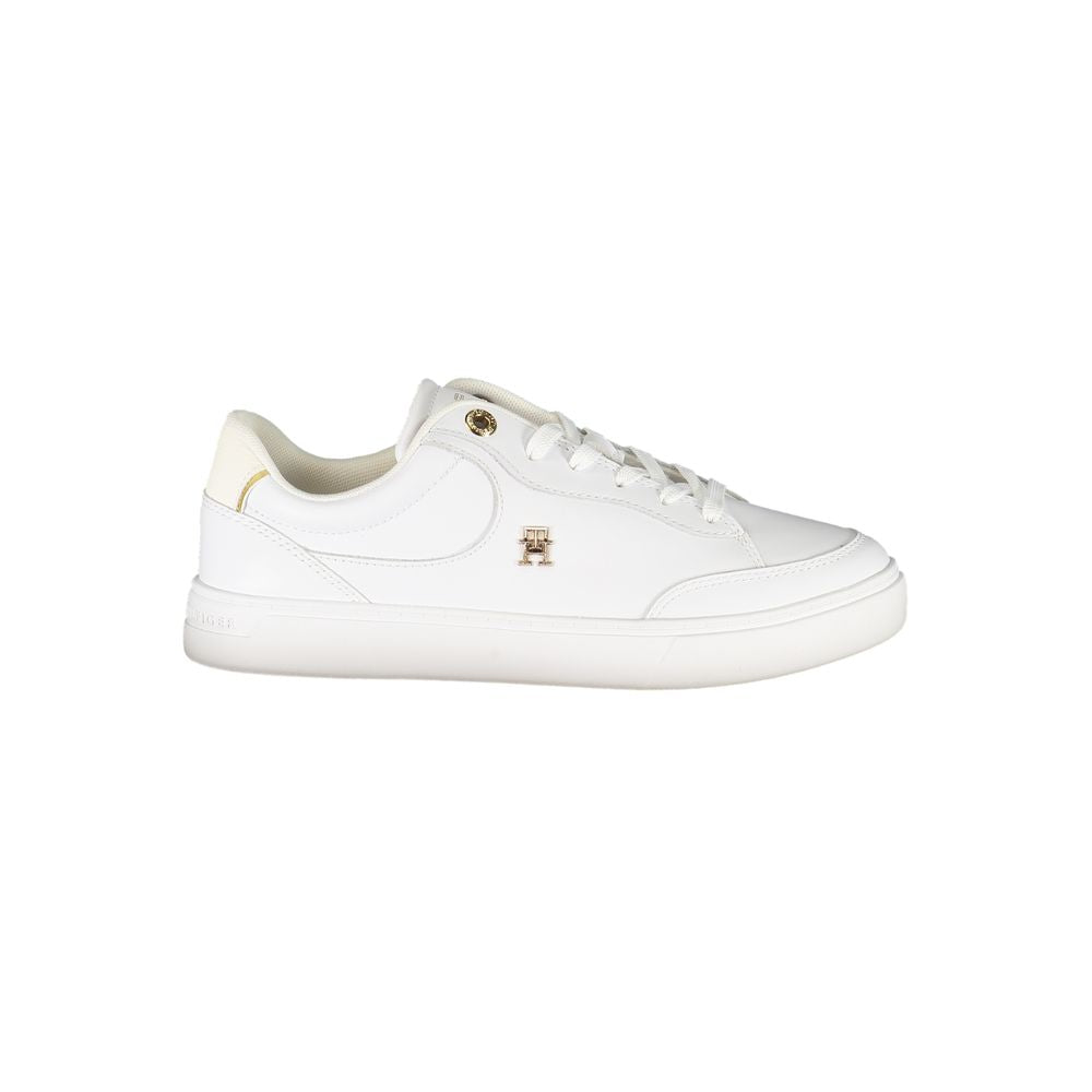 Tênis Tommy Hilfiger Branco de Couro Feminino