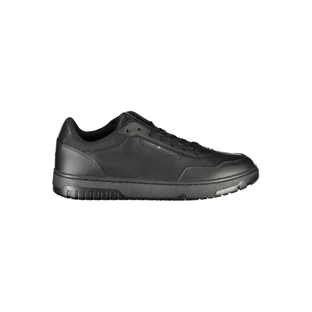Tênis Tommy Hilfiger Masculino em Couro Preto