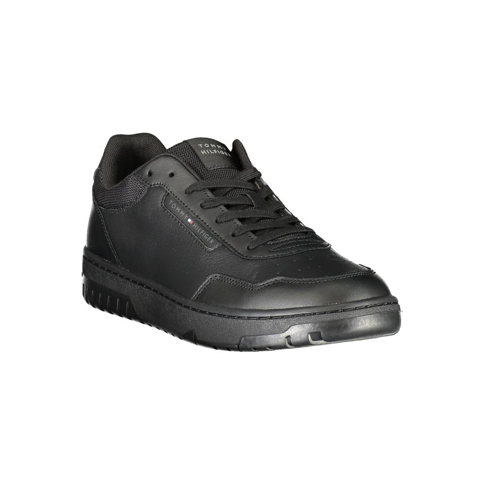 Tênis Tommy Hilfiger Masculino em Couro Preto