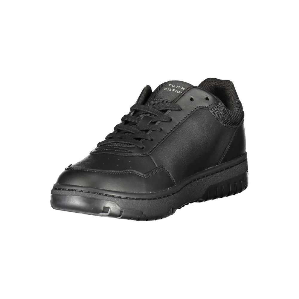 Tênis Tommy Hilfiger Masculino em Couro Preto