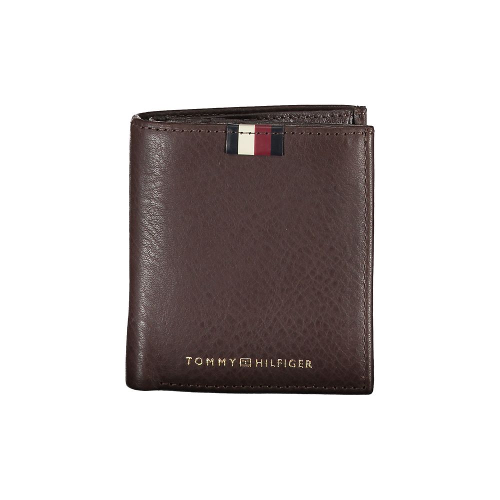 Carteira de couro marrom Tommy Hilfiger