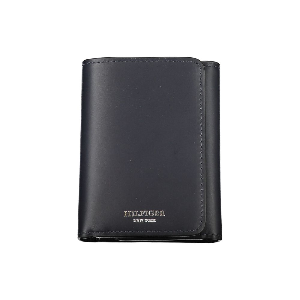 Carteira Tommy Hilfiger Elegante de Couro Azul para Homem