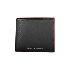 Carteira Tommy Hilfiger Elegante de Couro Preta