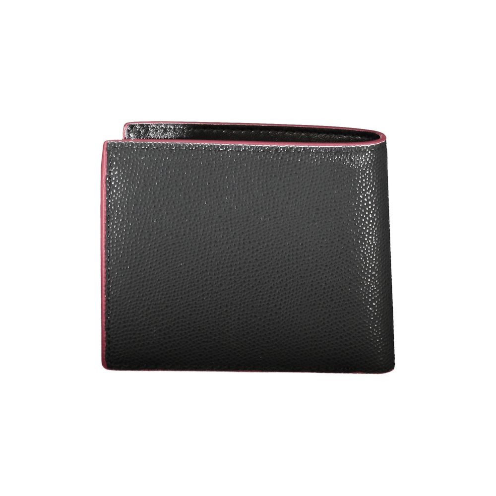 Carteira Tommy Hilfiger Elegante de Couro Preta