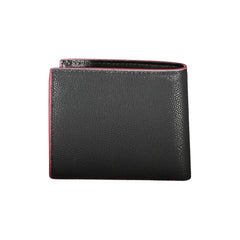 Carteira Tommy Hilfiger Elegante de Couro Preta