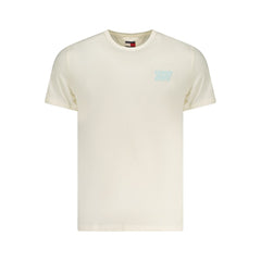 Camiseta masculina Tommy Hilfiger de algodão bege