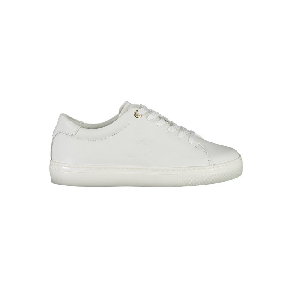 Tênis Tommy Hilfiger Branco de Couro Feminino