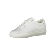 Tênis Tommy Hilfiger Branco de Couro Feminino