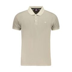 Camisa polo de algodão bege da Noruega, 1963