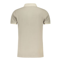Camisa polo de algodão bege da Noruega, 1963