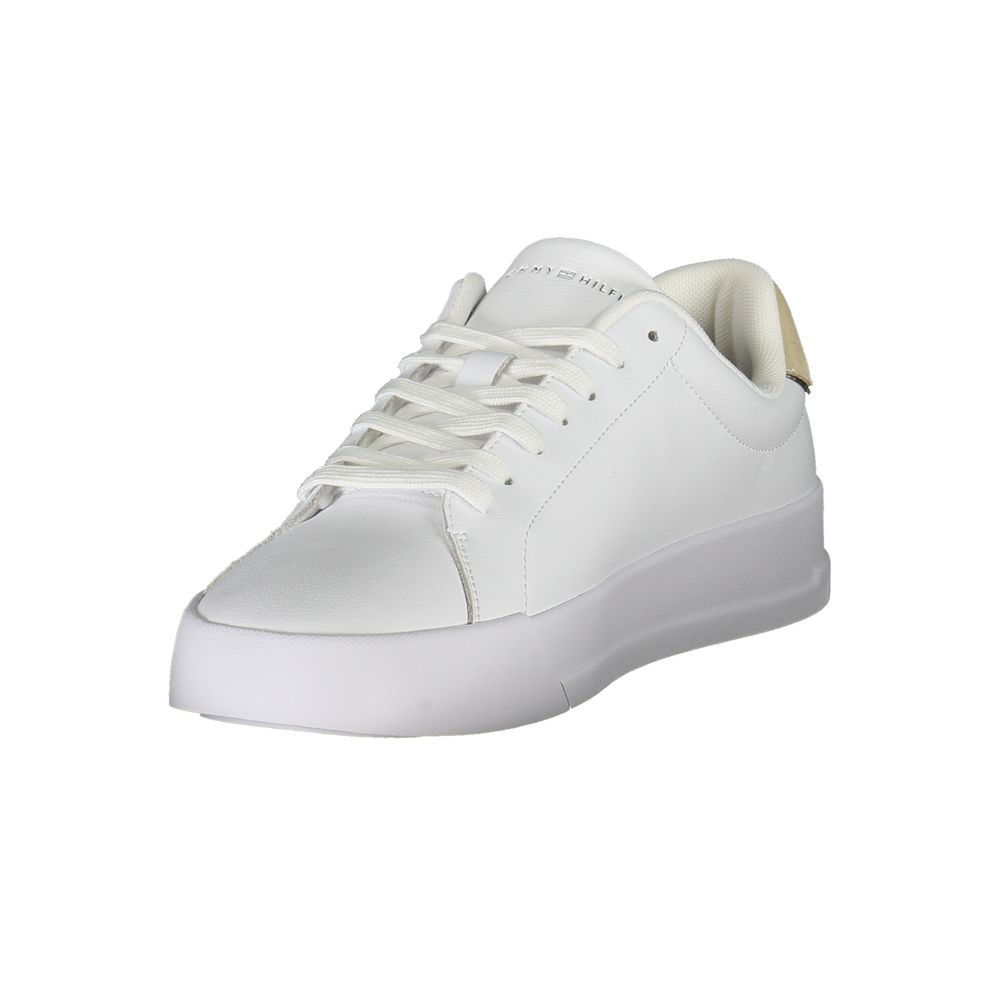 Tênis Tommy Hilfiger Masculino em Couro Branco