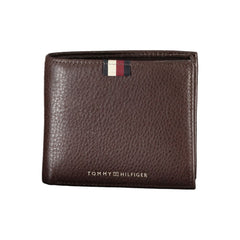 Carteira de couro marrom Tommy Hilfiger
