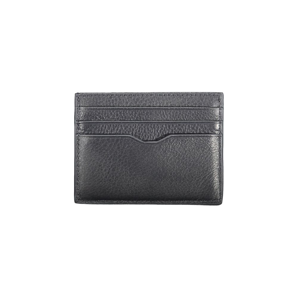 Carteira de couro azul Tommy Hilfiger