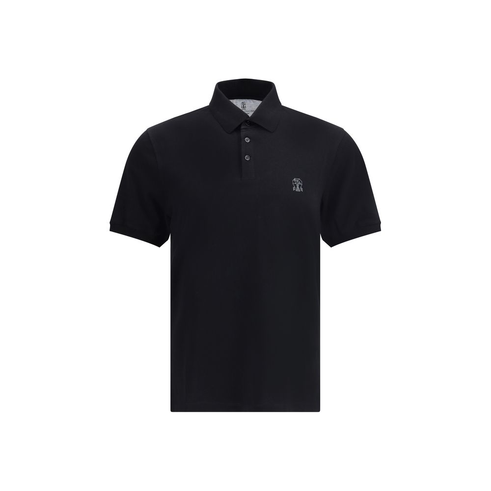 Camisa polo com logotipo Brunello Cucinelli