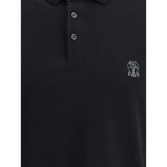 Camisa polo com logotipo Brunello Cucinelli