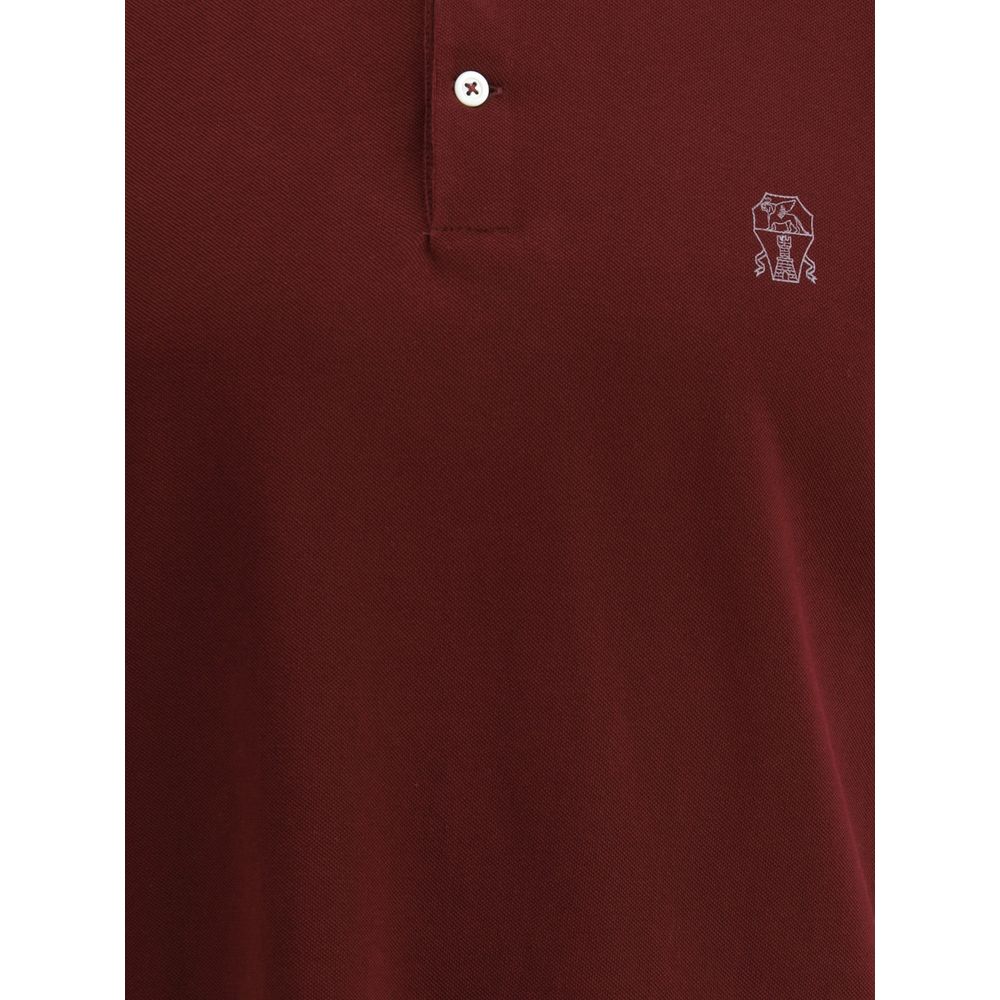 Camisa polo com logotipo Brunello Cucinelli