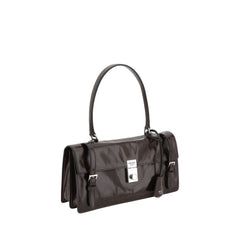 Bolsa de ombro de couro Prada
