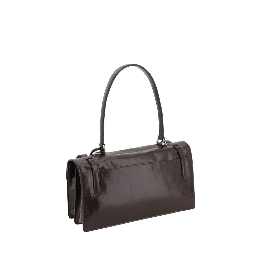 Bolsa de ombro de couro Prada
