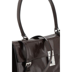 Bolsa de ombro de couro Prada