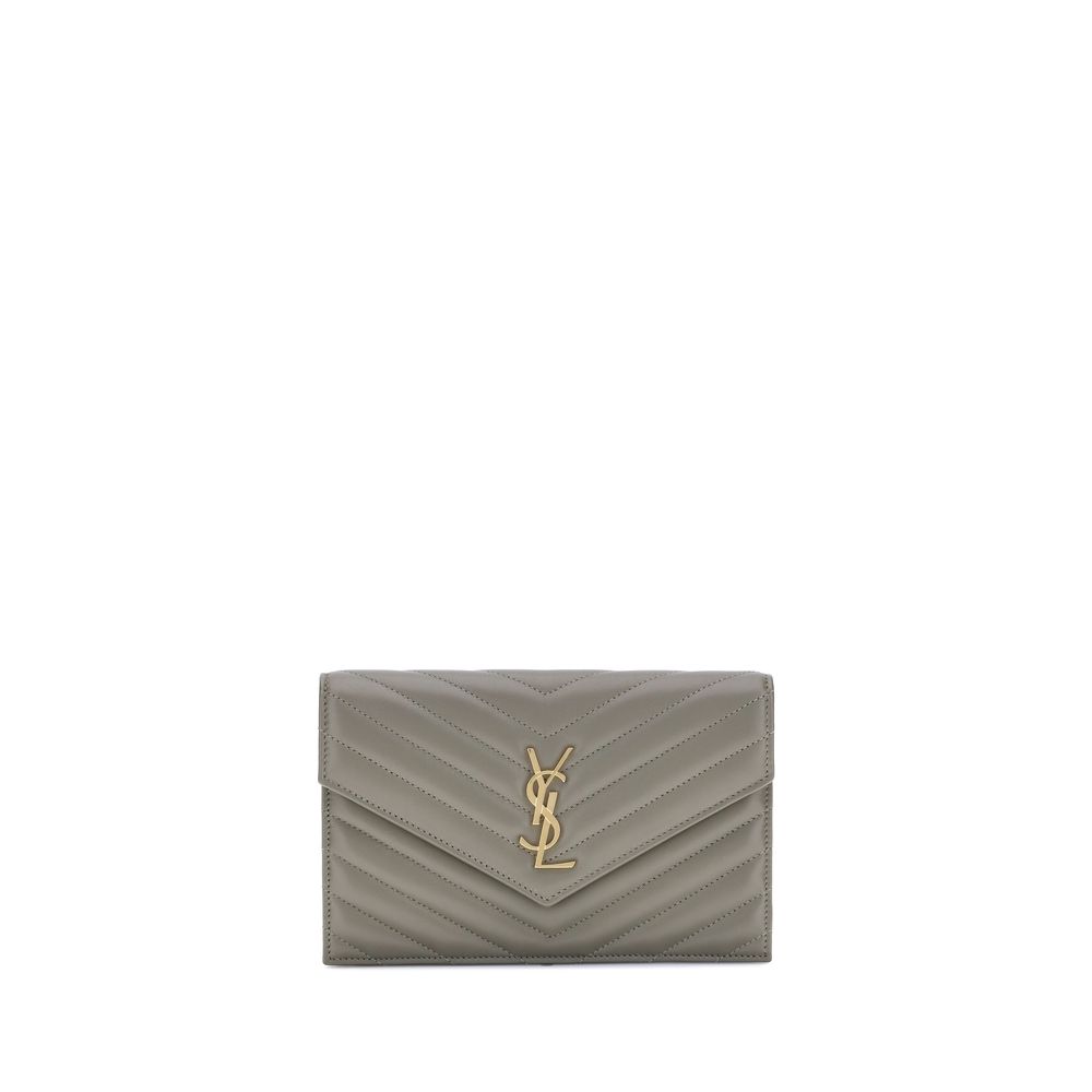 Carteira Saint Laurent com alça de ombro