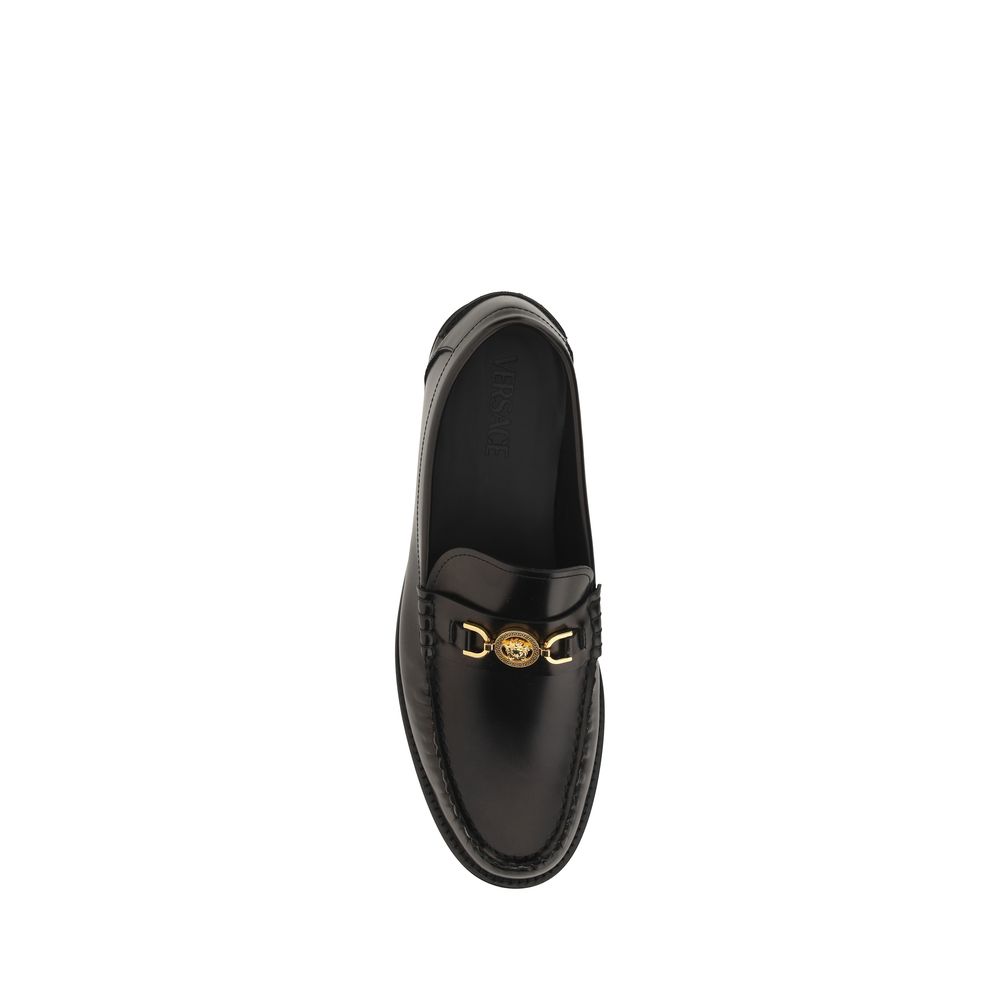 Mocassins de couro Versace