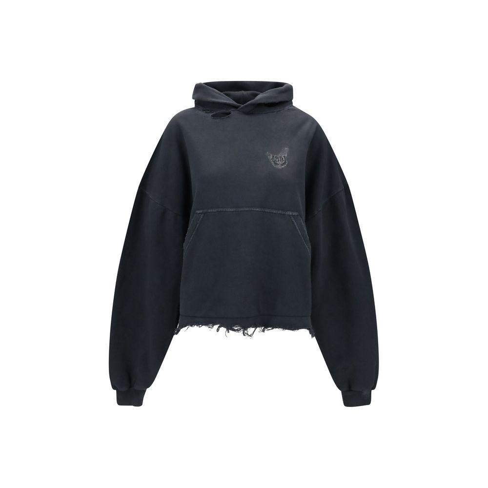 Moletom com capuz Balenciaga Cropped