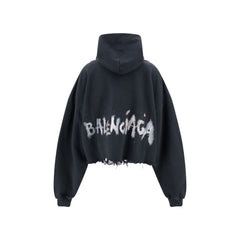 Moletom com capuz Balenciaga Cropped