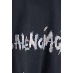 Moletom com capuz Balenciaga Cropped