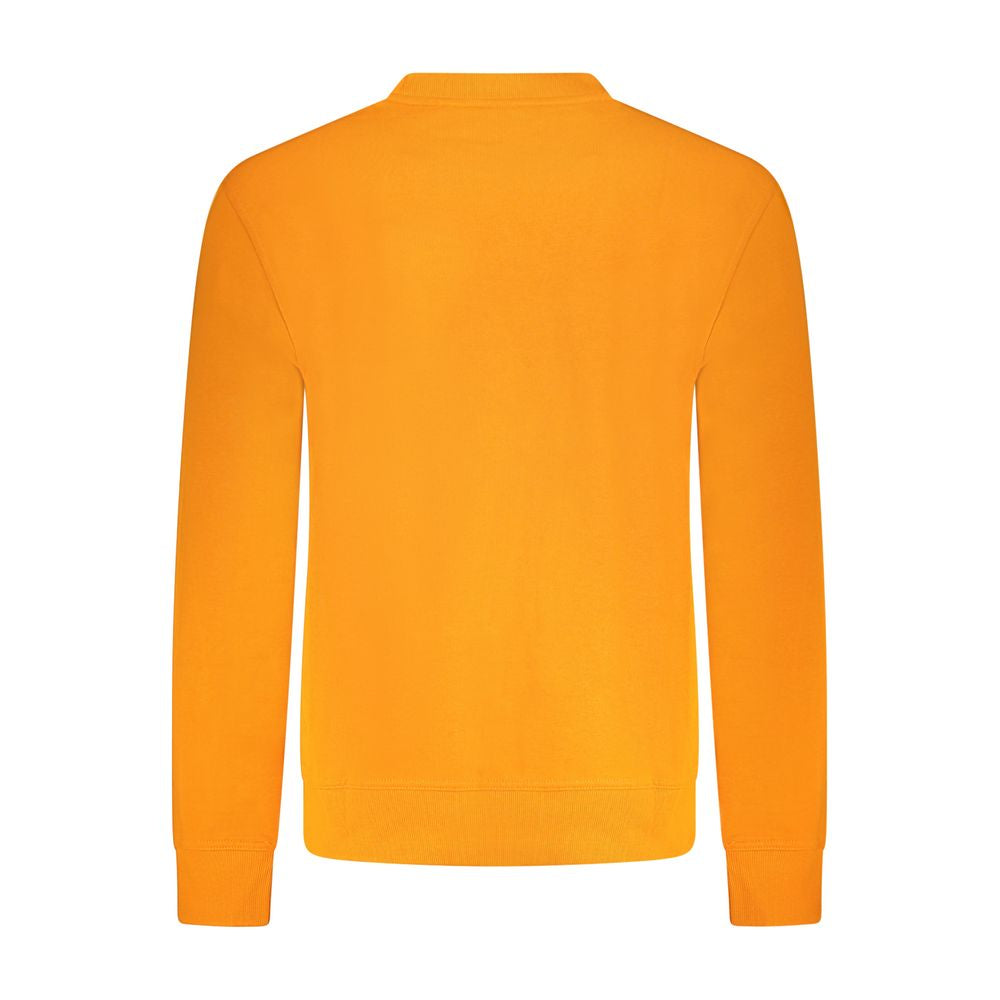 Suéter de algodão laranja Hugo Boss
