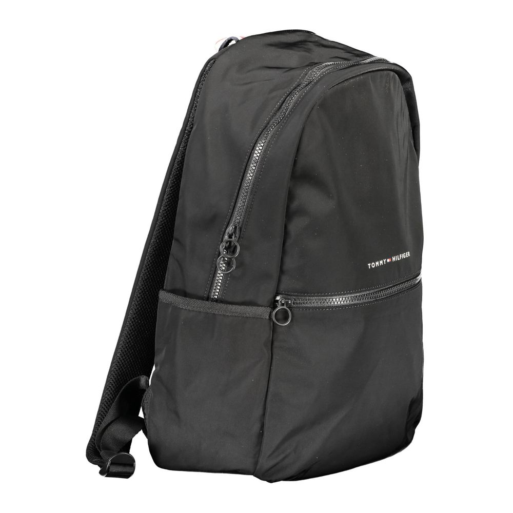 Mochila Tommy Hilfiger de poliéster preta