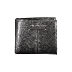 Carteira de couro preta Tommy Hilfiger