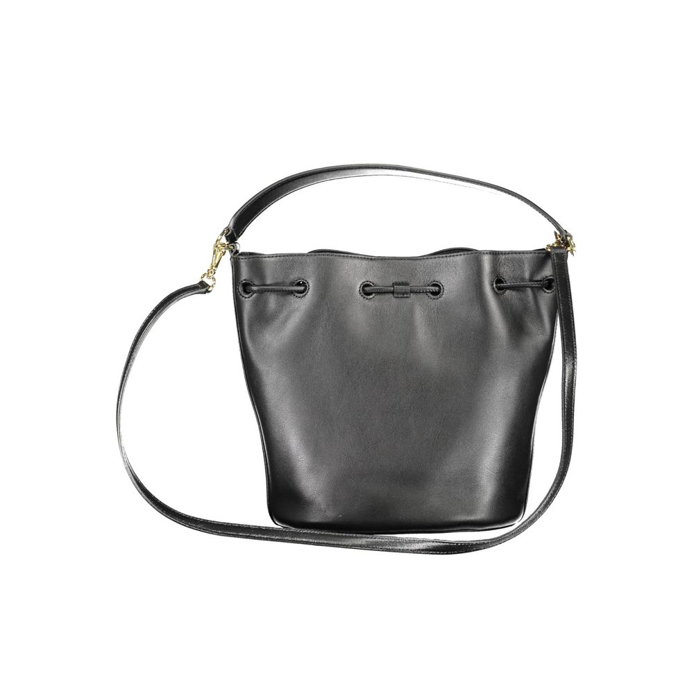 Bolsa de couro preta Ralph Lauren