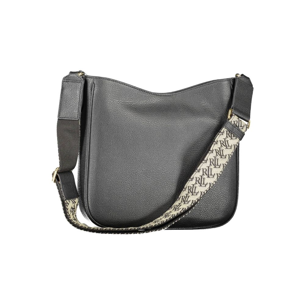 Bolsa de couro preta Ralph Lauren