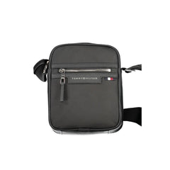 Bolsa de ombro Tommy Hilfiger preta de poliéster
