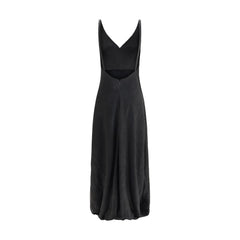 Alexander McQueen Vestido longo com acabamento rachado