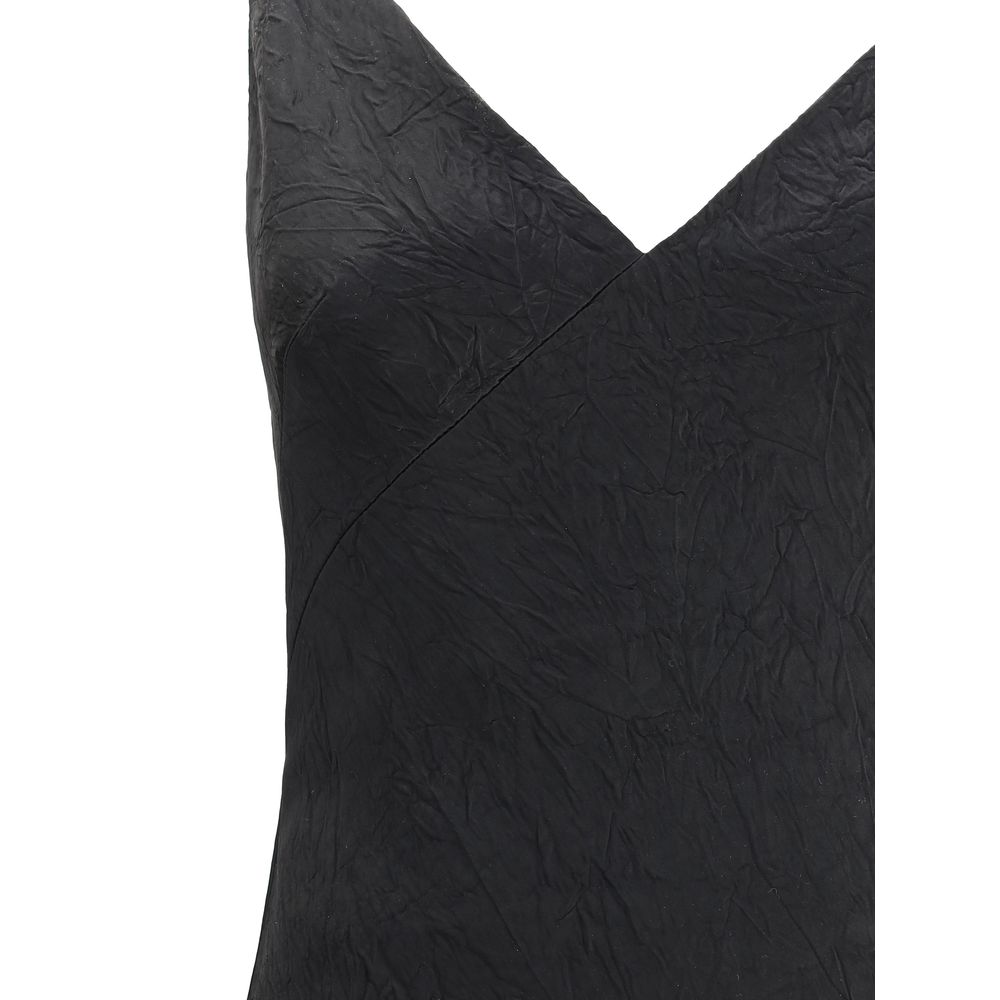 Alexander McQueen Vestido longo com acabamento rachado