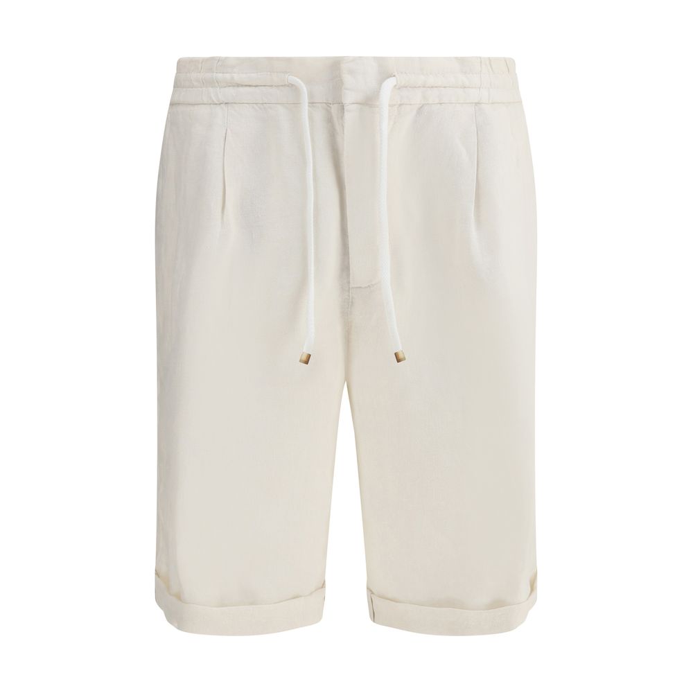 Shorts Brunello Cucinelli Linho Tingido