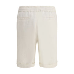Shorts Brunello Cucinelli Linho Tingido