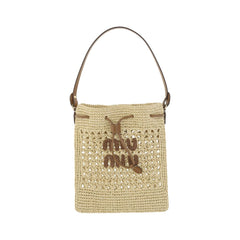 Bolsa de ráfia Miu Miu
