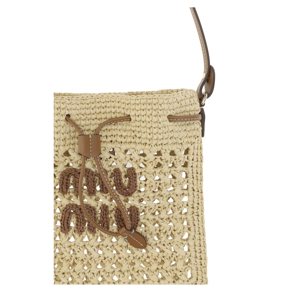 Bolsa de ráfia Miu Miu