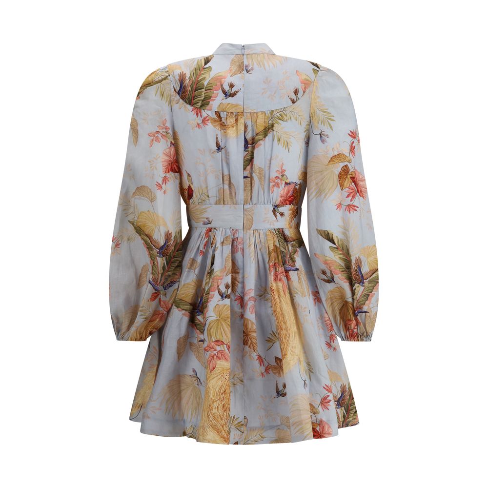 Vestido curto Zimmermann Ascension Plunge