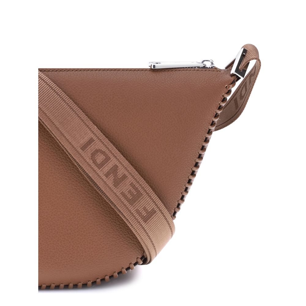 Bolsa de ombro pequena Fendi Melon