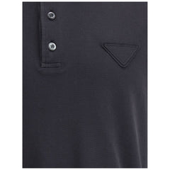 Camisa polo com logotipo da Prada