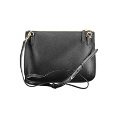 Bolsa de couro preta Ralph Lauren