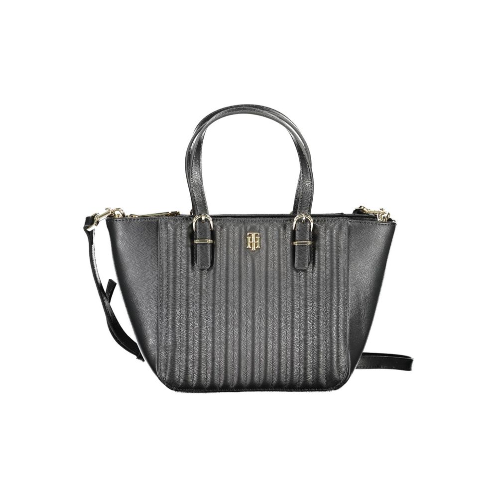 Bolsa Tommy Hilfiger Preta de Polietileno