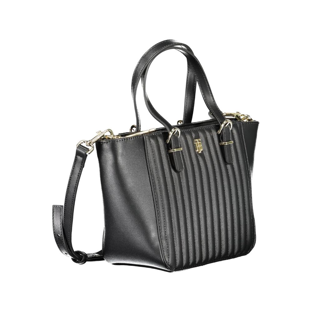 Bolsa Tommy Hilfiger Preta de Polietileno