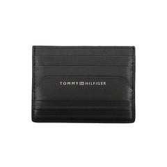Carteira de couro preta Tommy Hilfiger