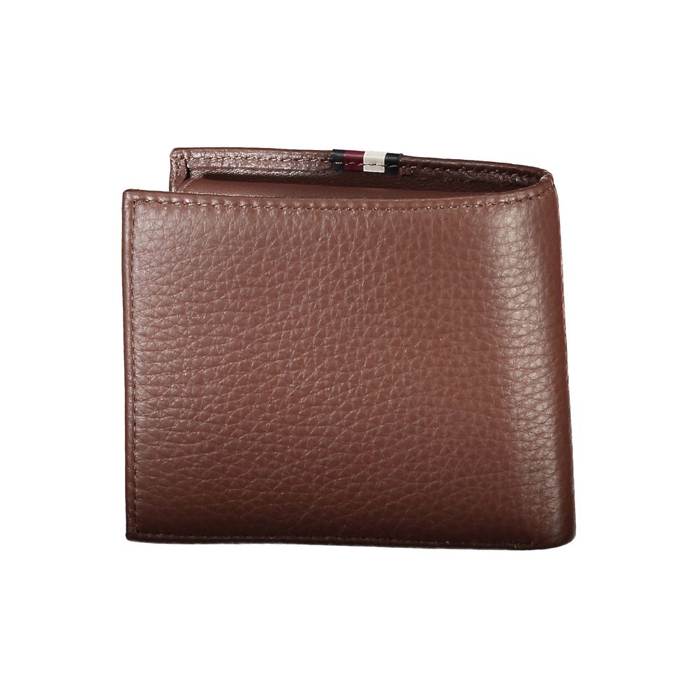 Carteira de couro marrom Tommy Hilfiger