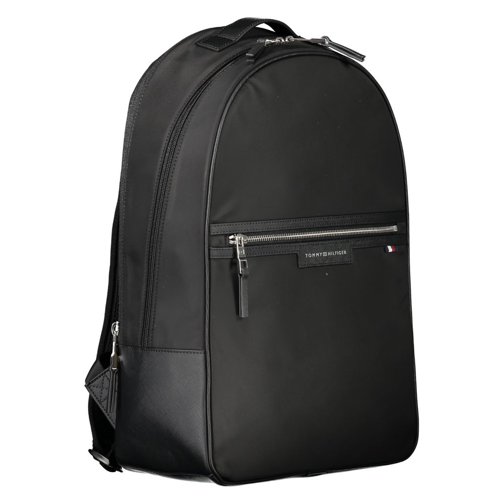 Mochila Tommy Hilfiger de poliéster preta