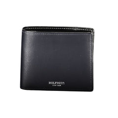 Carteira de couro azul Tommy Hilfiger